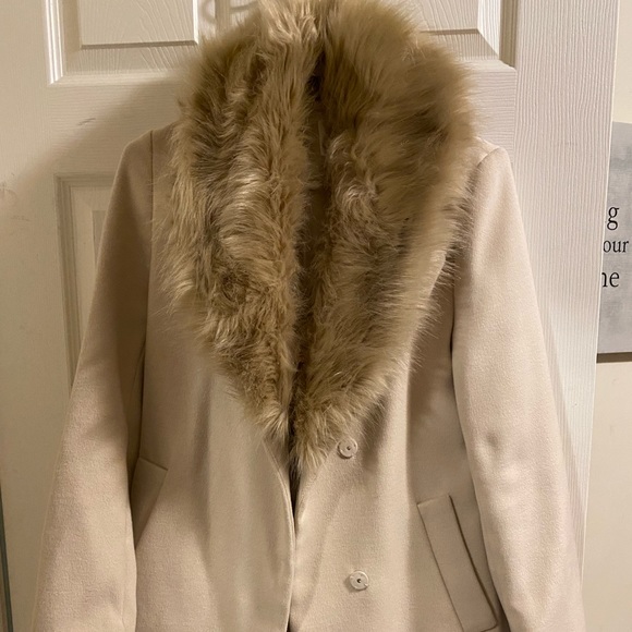H&M Coat with Faux Fur - Picture 1 of 3